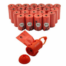 Load image into Gallery viewer, Dog Poop Bags Earth-Friendly 1080 Counts Large Orange Cat Waste Bags Unscented 60 Rolls (Refill Bags) Garbage Bag
