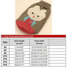 Load image into Gallery viewer, Cartoon Puppy Dog Sweater Winter Warm Clothing for Small Dogs Christmas Costume Chihuahua Coat Knitting Crochet Cloth Jersey
