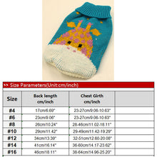 Load image into Gallery viewer, Cartoon Puppy Dog Sweater Winter Warm Clothing for Small Dogs Christmas Costume Chihuahua Coat Knitting Crochet Cloth Jersey

