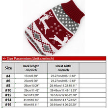 Load image into Gallery viewer, Cartoon Puppy Dog Sweater Winter Warm Clothing for Small Dogs Christmas Costume Chihuahua Coat Knitting Crochet Cloth Jersey
