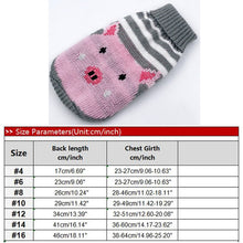 Load image into Gallery viewer, Cartoon Puppy Dog Sweater Winter Warm Clothing for Small Dogs Christmas Costume Chihuahua Coat Knitting Crochet Cloth Jersey
