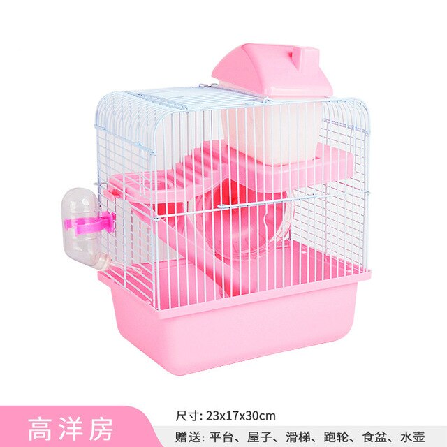 Little Hamster Cage Don't Hamster Cage Villa Supplies Full Set of Small Nest Gold Bear Oversized Basic Cage Deluxe Set